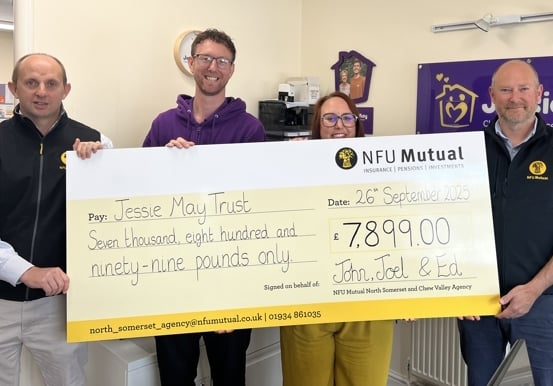 agency giving fund cheque presentation